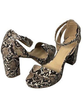 Chinese Laundry Womens Size 10 Snakeskin Print High Heel Sandals